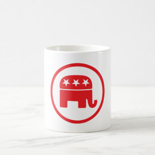 Caneca De Café Símbolo Político do Partido Republicano (Elefante)