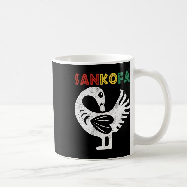 Caneca De Café Símbolo Sankofa 11 Gana Adinkra Sankofa (Direita)