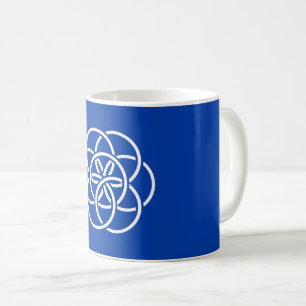 Caneca De Café símbolo terra-azul-planeta bandeira terra-humanida