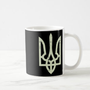 Caneca De Café Símbolo Tryzub da Ucrânia Bolsinho Tridente da Ucr