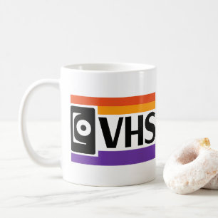 Caneca de Café Símbolo VHS Retro - 80s 90s