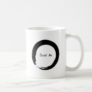 Caneca De Café Símbolo Zen com "Simplesmente Seja"