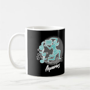 Caneca De Café Símbolo Zodac Aquarius Coffee Mug