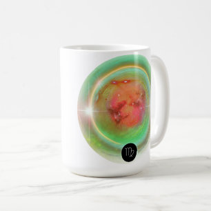 Caneca De Café Símbolo Zodiano Moderno Virgo Citação Elemento da