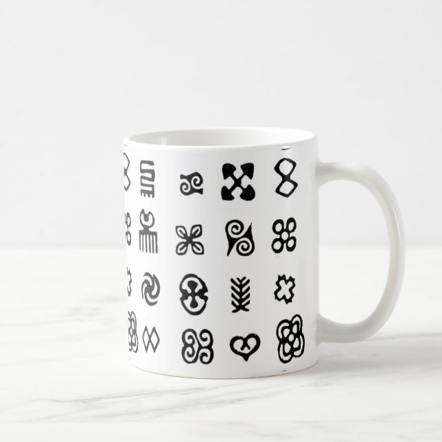 Caneca De Café Símbolos africanos Adinkra (Direita)