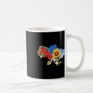 Caneca De Café Símbolos de Flores Patrióticas Elegantes Tendência