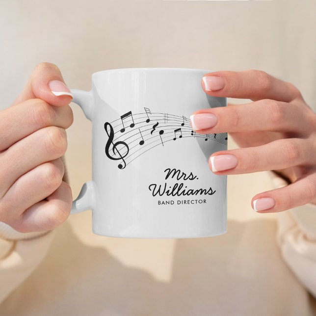 Caneca De Café Símbolos de música personalizados (Criador carregado)