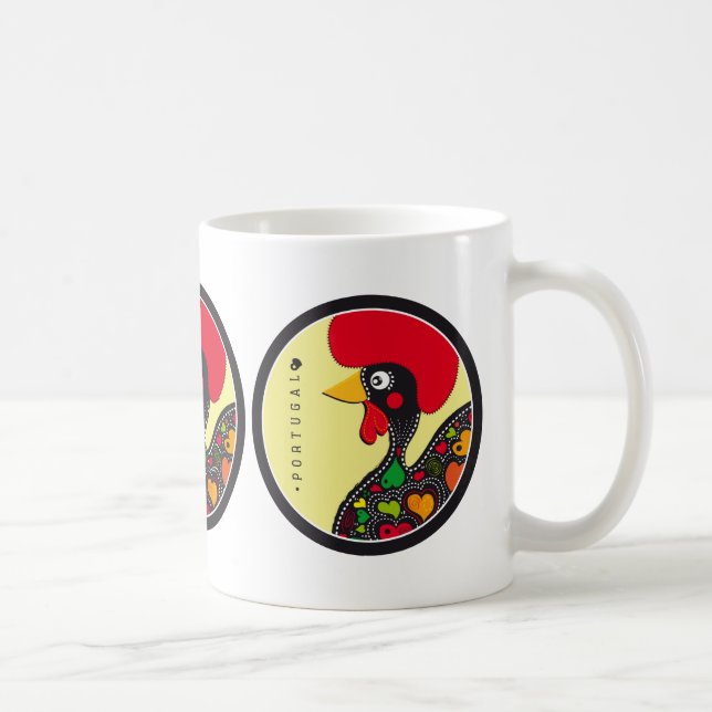 Caneca De Café Símbolos de Portugal - galo (Direita)