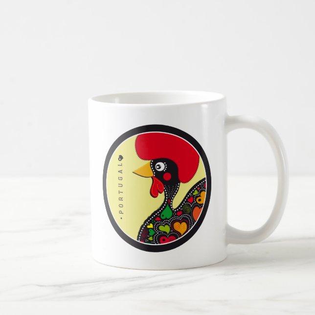 Caneca De Café Símbolos de Portugal - galo (Direita)