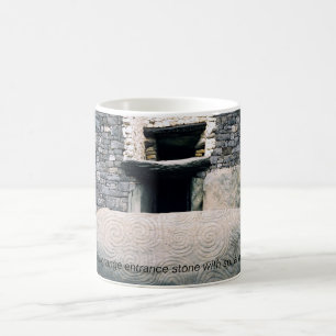 Caneca De Café Símbolos espirais antigos da arte, Newgrange,