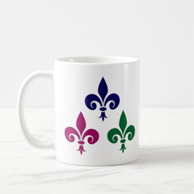 Caneca De Café Símbolos Fleur-de-lis (Esquerda)