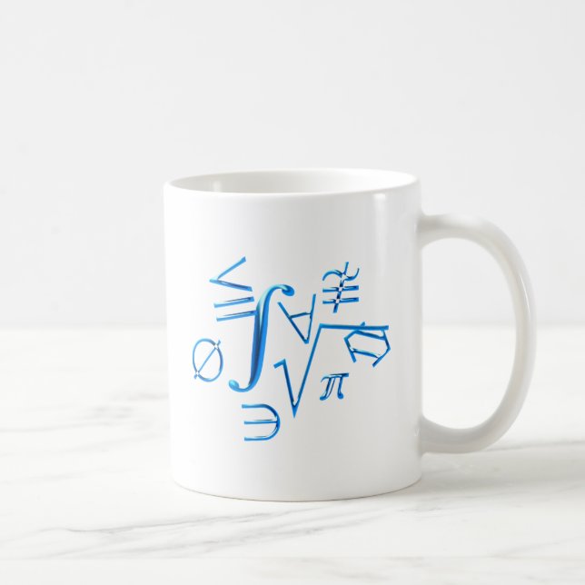 Caneca De Café símbolos matemáticos mathematical symbols (Direita)
