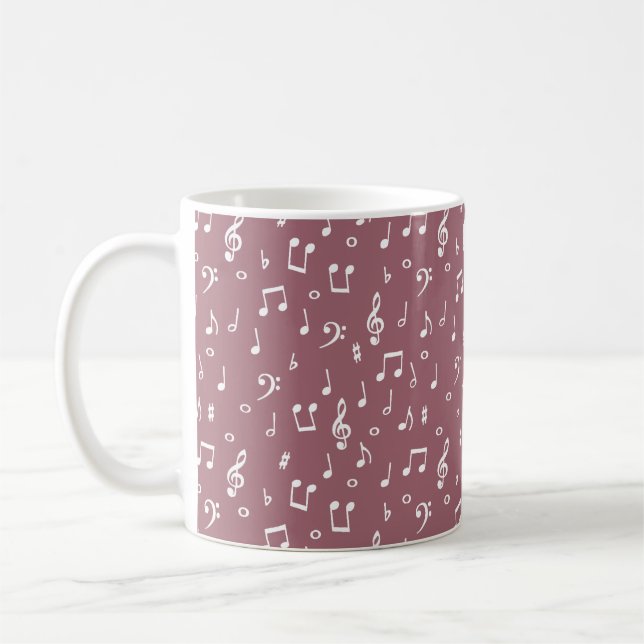Caneca De Café símbolos musicais  (Esquerda)