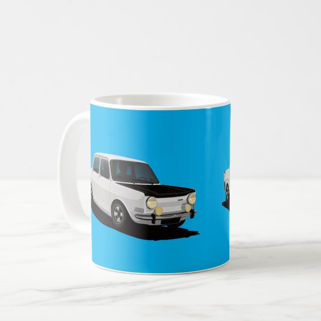 Caneca De Café Simca 1000 Rallye - imagem do carro de 2 x - (Frente Esquerda)