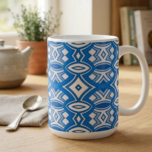Caneca De Café Simetria de Diamante e Oval Macio