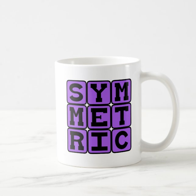 Caneca De Café Simétrico, Espelhado (Direita)