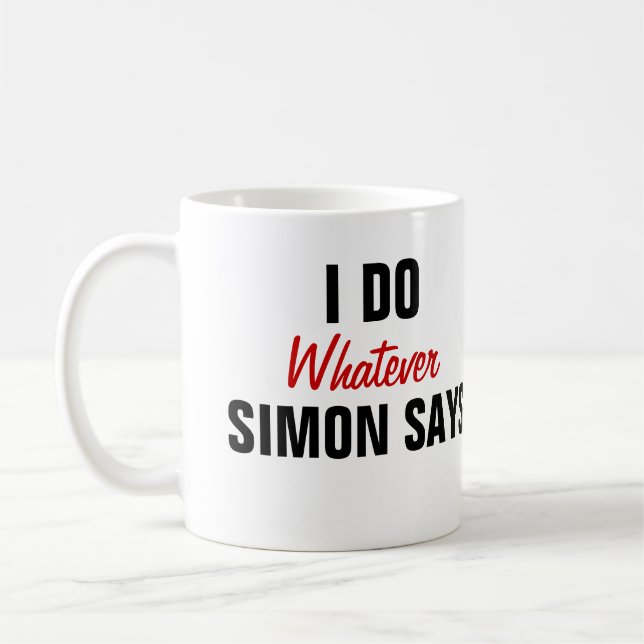 Caneca De Café Simon Says (Esquerda)
