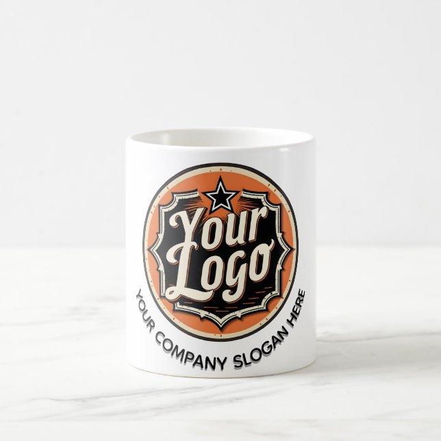 Caneca De Café Simple Custom Logo and Text Business (Centro)