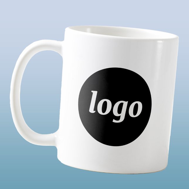 Caneca De Café Simple Logo Business Branding Promotional (Simple logo business branding promotional coffee mug)