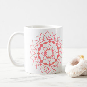 Caneca De Café Simple Mandala