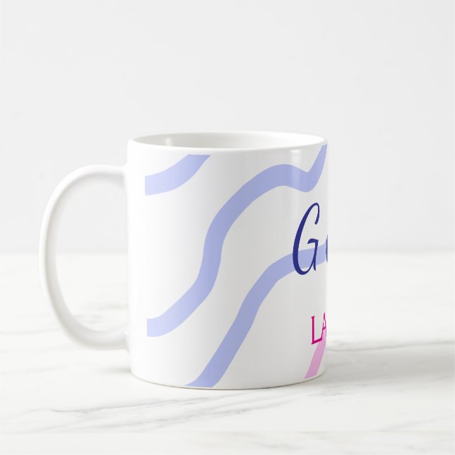 Caneca De Café SIMPLE MINIMAL adicione o nome do casal texto do n (Esquerda)