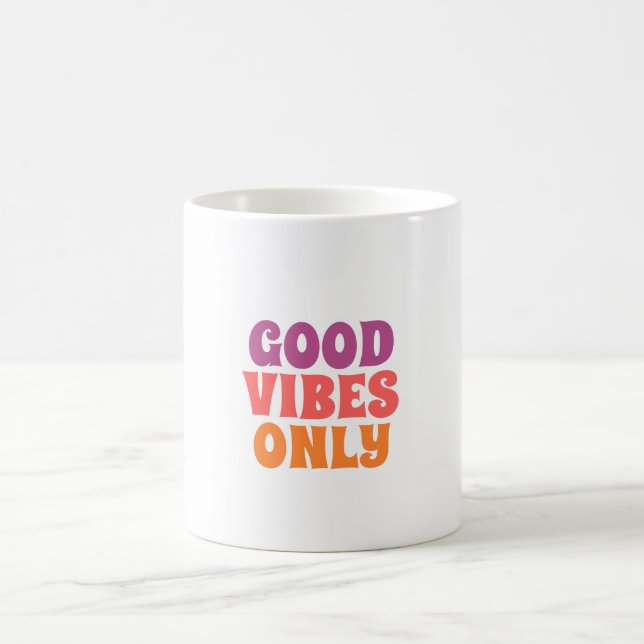 Caneca De Café Simple minimal colorful abstract add your text cer (Centro)