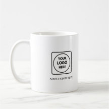 Simple QR Logo Text Business Promo mug
