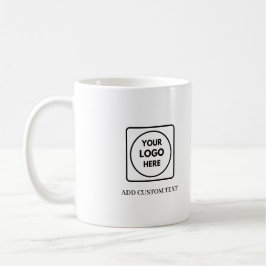 Caneca De Café Simple QR Logo Text Business Promo mug