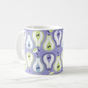 Caneca De Café Simple retro pears