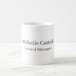 Caneca De Café Simples clássico exclusivo profissional<br><div class="desc">Ferramentas de Edição Fácil. Tipos e tamanhos diferentes,  opções de cores e fontes.</div>