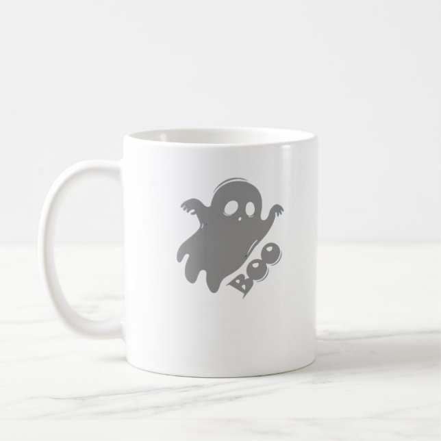 Caneca De Café Simples de Estética do Pequeno Boo (Esquerda)