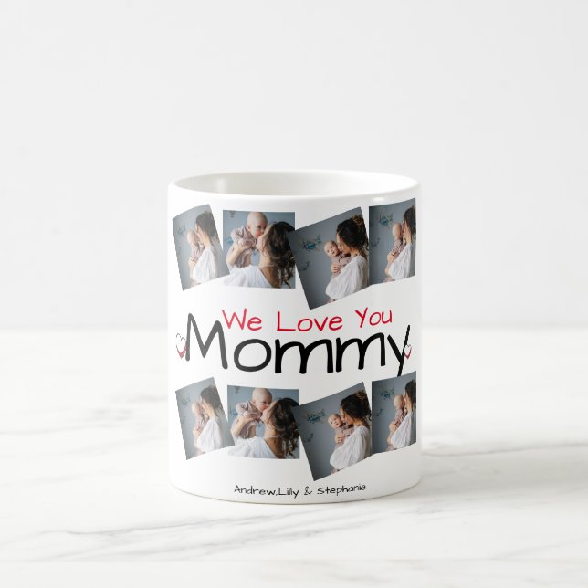Caneca De Café Simples e chique | Colagem de Fotografias para Pre (Centro)