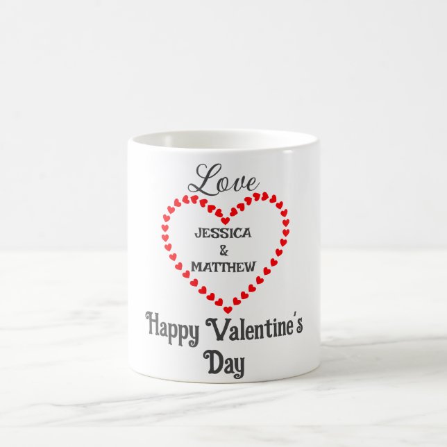 Caneca De Café simples e elegante namorados, doce para casal (Centro)