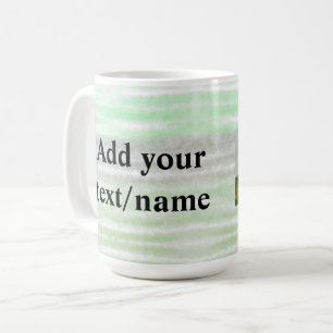 Caneca De Café simples e mínimo adicione seu nome coff