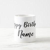 simples e mínimo feliz aniversário adicione seu ca