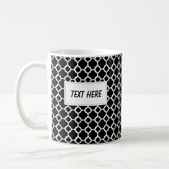 Caneca De Café simples, elegante, moderno, moderno, chic, (Esquerda)