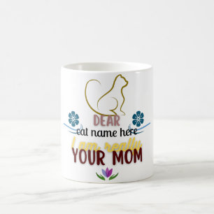 Caneca De Café Simples Gato Gato Bonito presente de Dia de as mãe