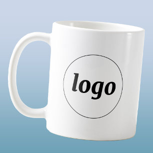 Caneca De Café Simples Logotipo de Negócios de Marcas Promocionai