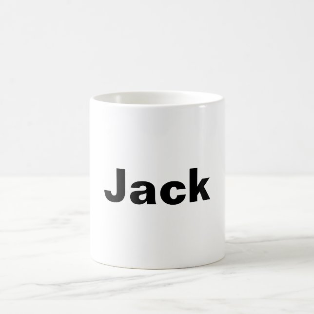 Caneca De Café SIMPLES MINIMAL adicionar seu nome padrinho de cas (Centro)
