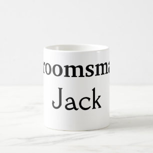 Caneca De Café SIMPLES MINIMAL adicione seu nome custom padrinho