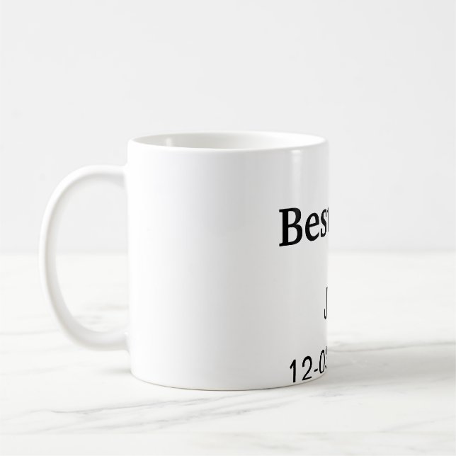 Caneca De Café SIMPLES MINIMAL adicione seu nome melhor padrinho (Esquerda)