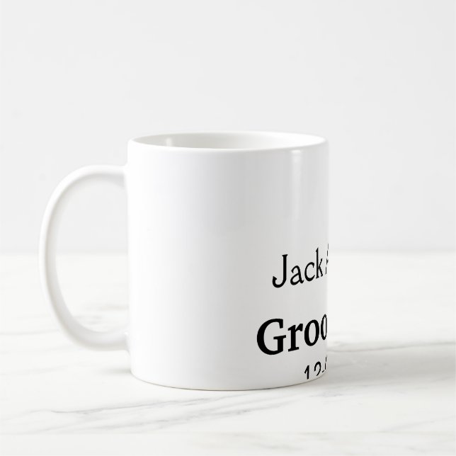Caneca De Café SIMPLES MINIMAL adicione seu nome padrinho persona (Esquerda)