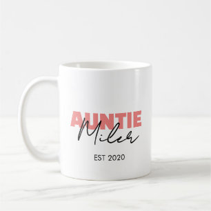 Caneca De Café Simples Moderno Personalizado Elegante Rosa Limpo