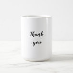 Caneca De Café Simples obrigado elegante seu elegante personaliza<br><div class="desc">Design</div>