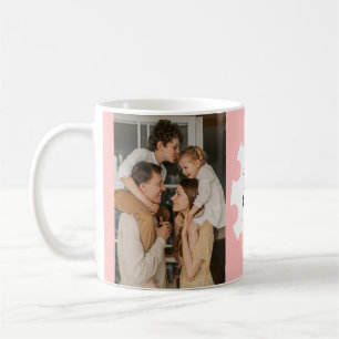Caneca De Café Simples Ovo Elegante Feliz Páscoa Foto Família