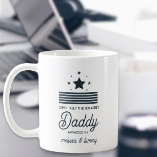 Caneca De Café Simples Pai Preto Branco Negro Maior
