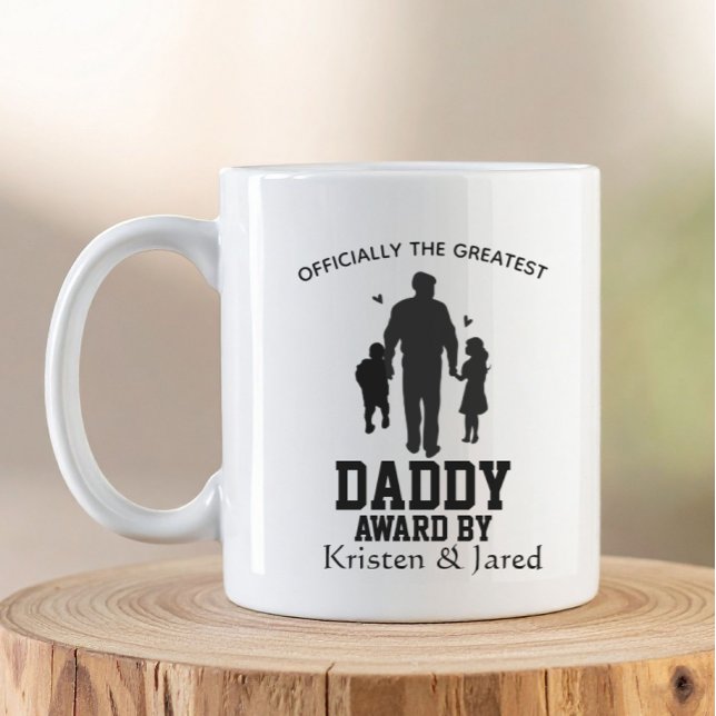 Caneca De Café Simples personalizado maior dia dos pais pai (Criador carregado)