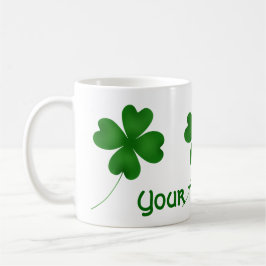 Caneca De Café Simples shamrock de sorte