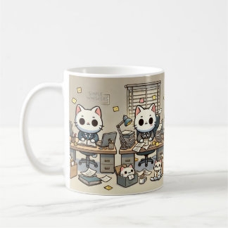 Caneca De Café Simples Whiskers Office Chaos Mug