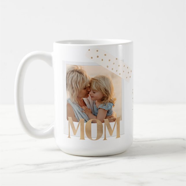 Caneca De Café Simplesmente Chic "A Madre's Love" Foto Moderna Mu (Esquerda)